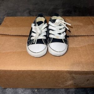 Baby Converse Stylish Black and White Chuck Taylor Sneakers